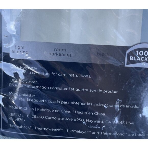 Absolute Zero Gabriella Sage Green 40" x 95" Thermal Grommet Blackout Curtain - Picture 6 of 10